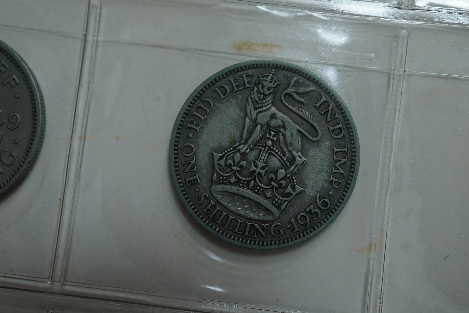 British silver coins, George II to George VI